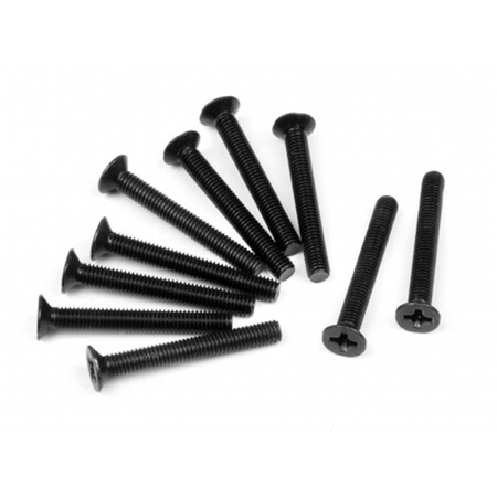 Time2Play M3 x 24 mm Flathead Screw, 10 Piece TI2988312